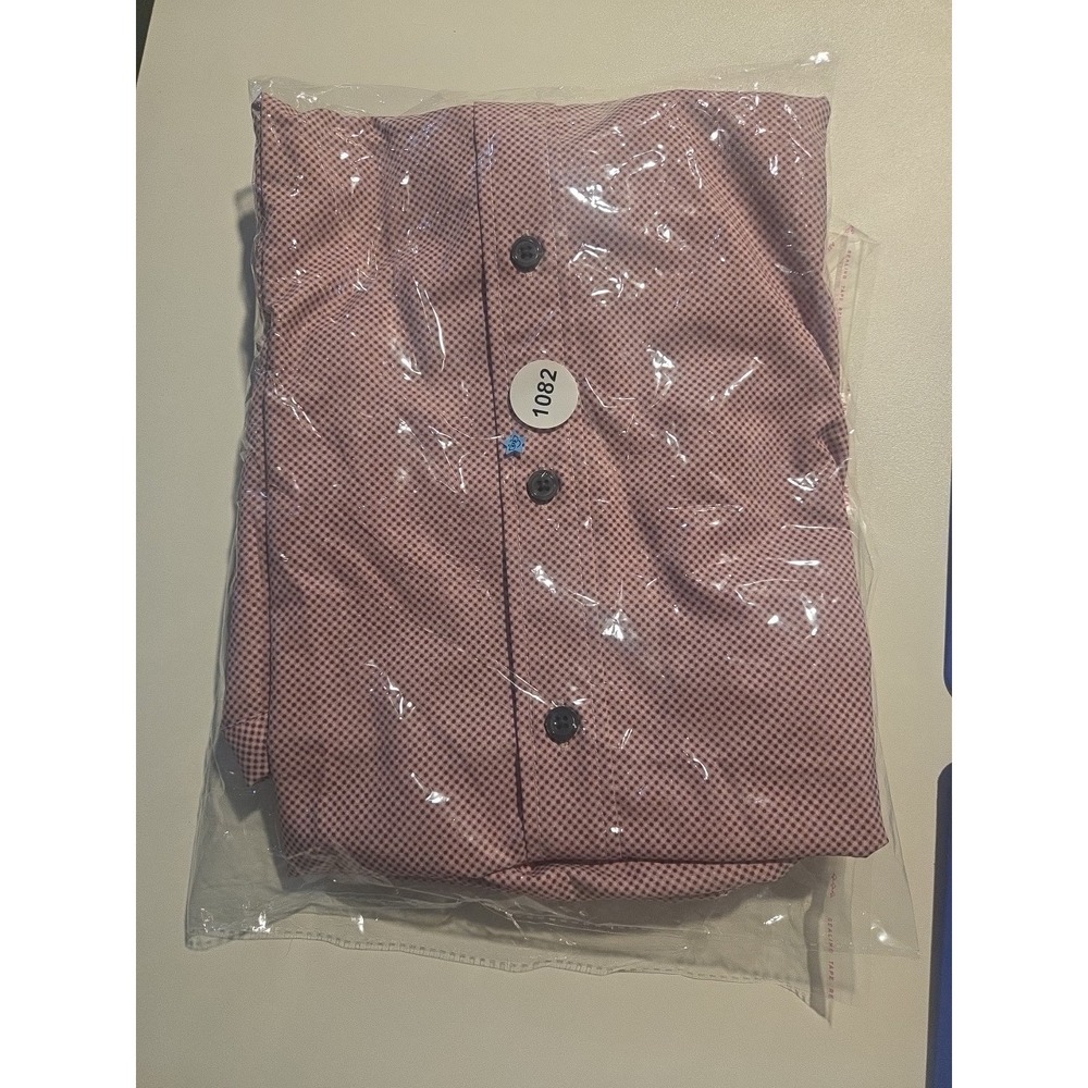 Construct‎ Slim Fit Button Up, Men's XL Shirt, Red Ditsy Print, Stretch - Picture 8 of 8